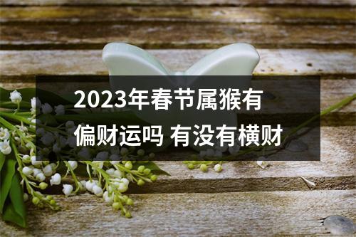 2025年春节属猴有偏财运吗有没有横财