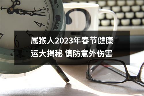 属猴人2025年春节健康运大揭秘慎防意外伤害