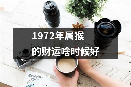 1972年属猴的财运啥时候好