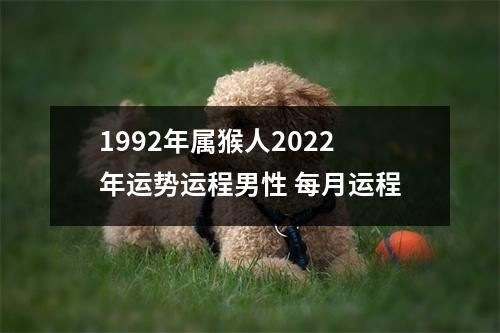 1992年属猴人2025年运势运程男性每月运程