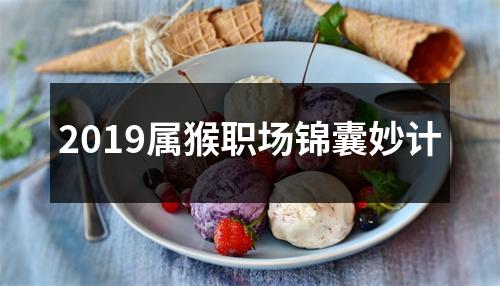 2019属猴职场锦囊妙计