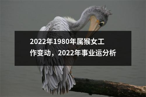 2025年1980年属猴女工作变动，2025年事业运分析