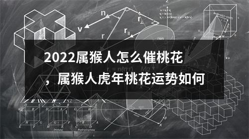 2025属猴人怎么催桃花，属猴人虎年桃花运势如何