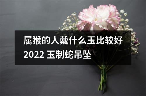 属猴的人戴什么玉比较好2025玉制蛇吊坠