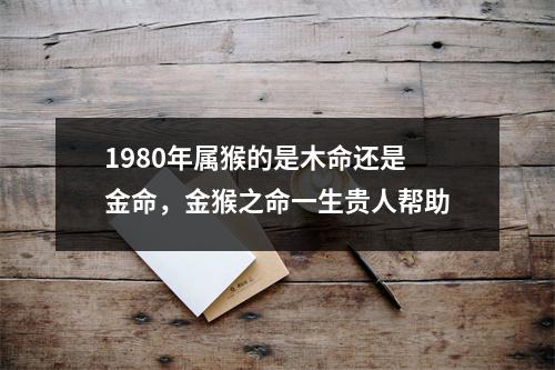 1980年属猴的是木命还是金命，金猴之命一生贵人帮助