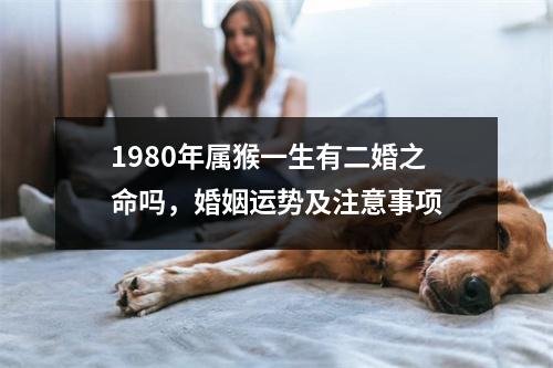 <h3>1980年属猴一生有二婚之命吗，婚姻运势及注意事项