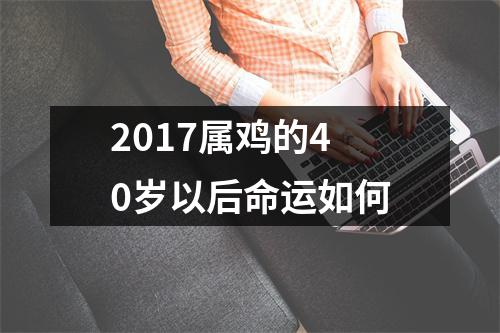 2017属鸡的40岁以后命运如何