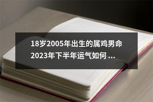 18岁2005年出生的属鸡男命2025年下半年运气如何运势详解