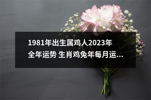 1981年出生属鸡人2025年全年运势生肖鸡兔年每月运势