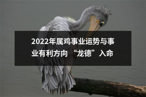 2022年属鸡事业运势与事业有利方向“龙德”入命