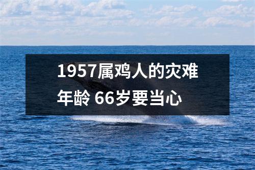 <h3>1957属鸡人的灾难年龄66岁要当心