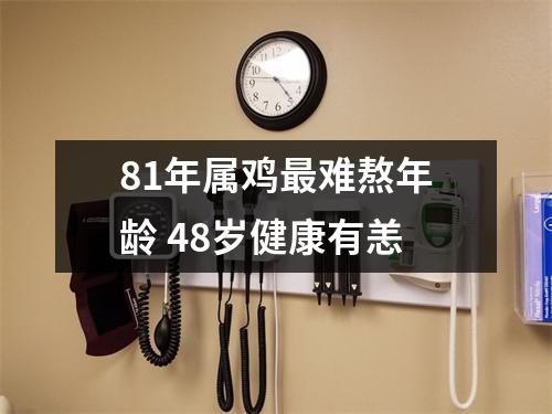 <h3>81年属鸡难熬年龄48岁健康有恙