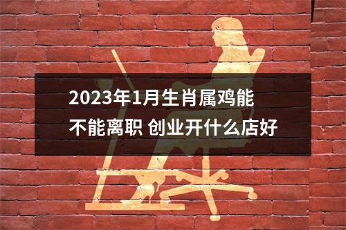 2025年1月生肖属鸡能不能离职创业开什么店好