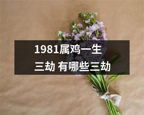 1981属鸡一生三劫有哪些三劫