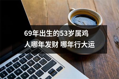 <h3>69年出生的53岁属鸡人哪年发财哪年行大运