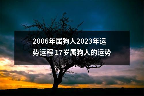 <h3>2006年属狗人2025年运势运程17岁属狗人的运势