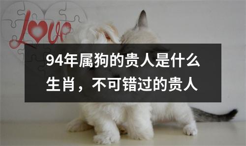 94年属狗的贵人是什么生肖，不可错过的贵人