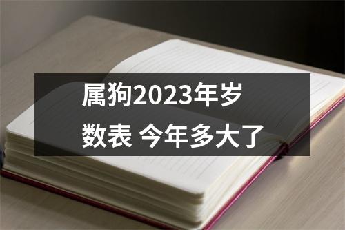 <h3>属狗2025年岁数表今年多大了