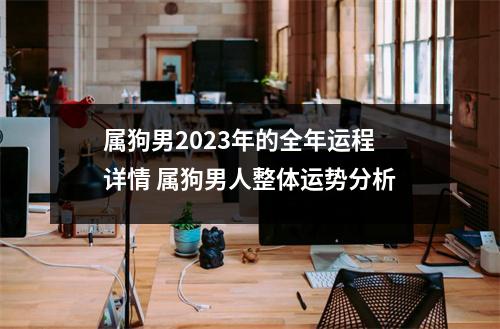 属狗男2025年的全年运程详情属狗男人整体运势分析