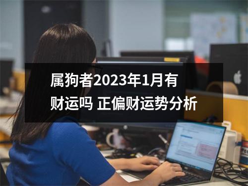 <h3>属狗者2025年1月有财运吗正偏财运势分析