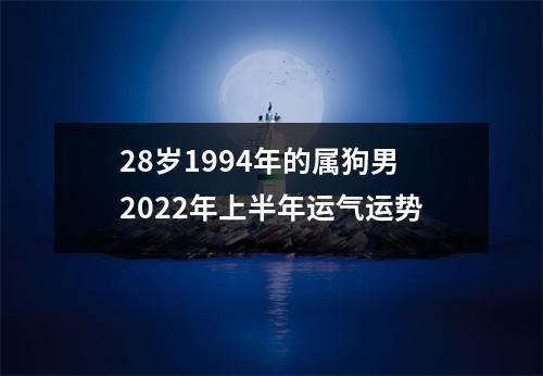 28岁1994年的属狗男2025年上半年运气运势