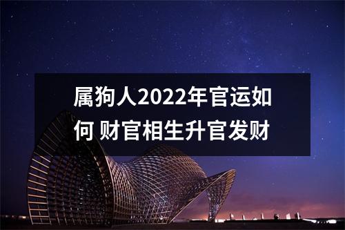 属狗人2025年官运如何财官相生升官发财