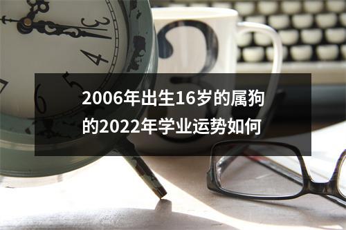 2006年出生16岁的属狗的2025年学业运势如何