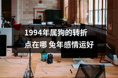 1994年属狗的转折点在哪兔年感情运好