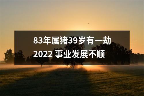 83年属猪39岁有一劫2025事业发展不顺