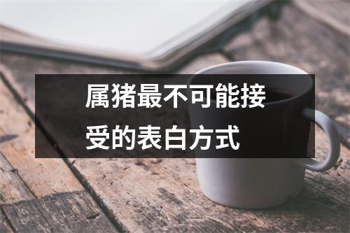 属猪不可能接受的表白方式