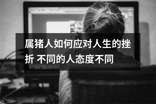 属猪人如何应对人生的挫折不同的人态度不同