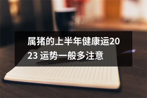 属猪的上半年健康运2025运势一般多注意