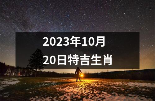 2023年10月20日特吉生肖